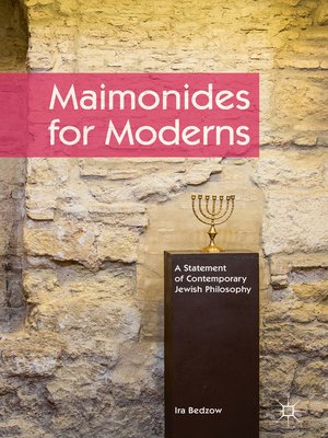 cover image of Maimonides for Moderns